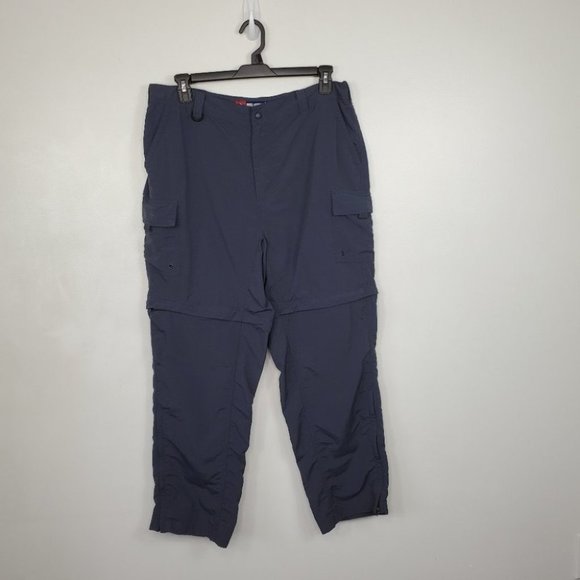 Reel Legends Performance Gray Convertible Fishing Pants Size XL/32 - Picture 1 of 12